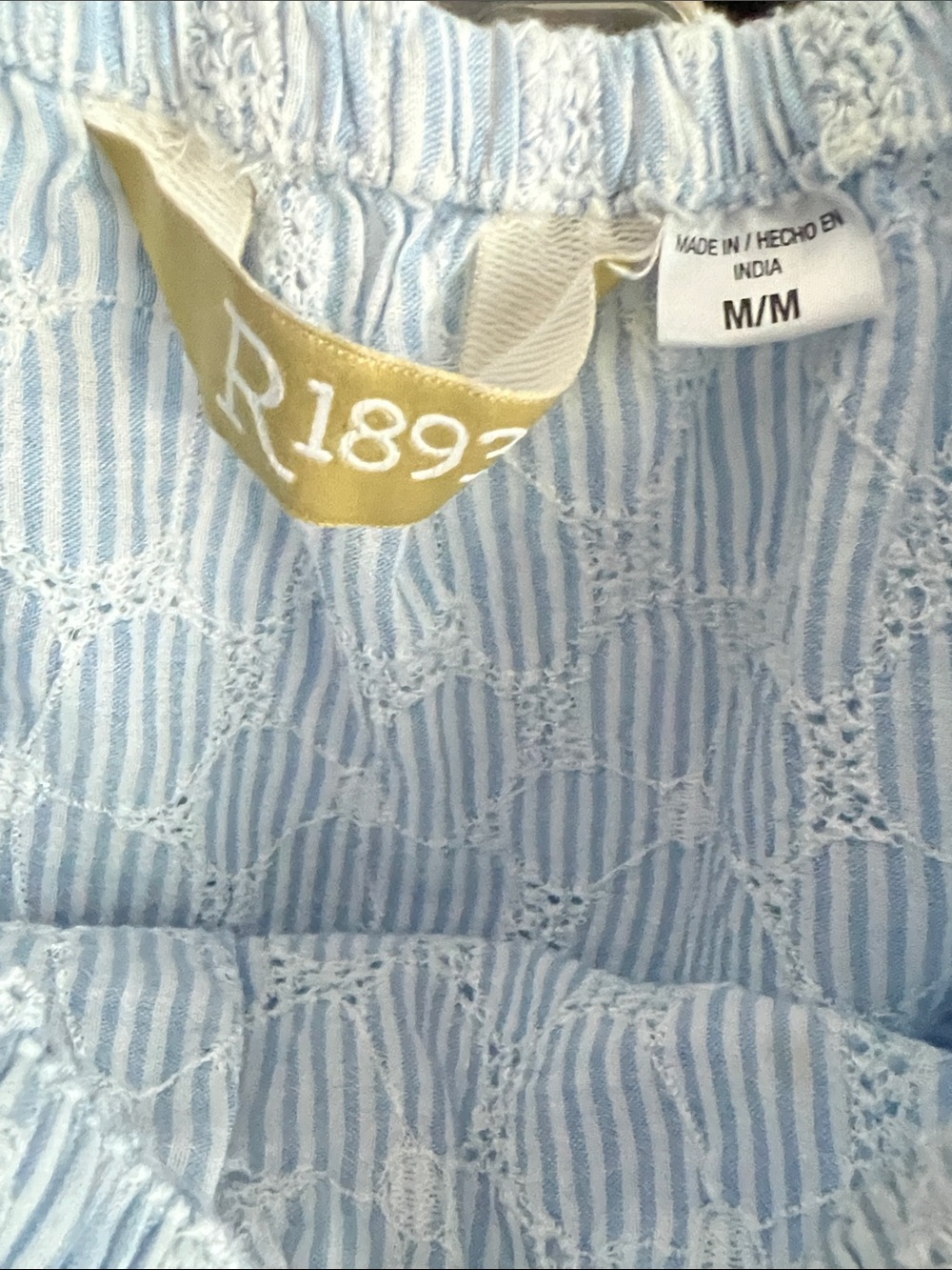 Light blue off the shoulder top - Picture 5 of 8
